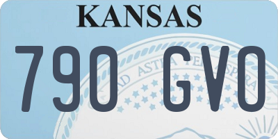 KS license plate 790GVO