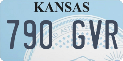 KS license plate 790GVR