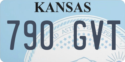 KS license plate 790GVT