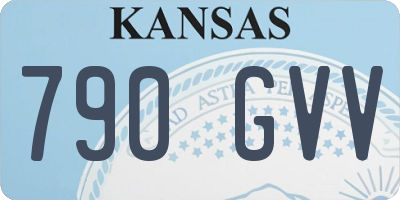 KS license plate 790GVV