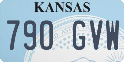 KS license plate 790GVW