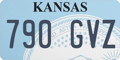 KS license plate 790GVZ