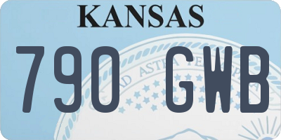 KS license plate 790GWB