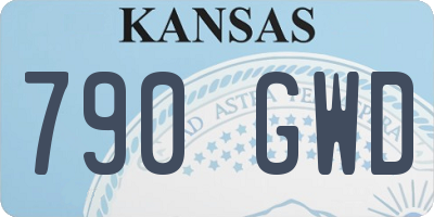 KS license plate 790GWD
