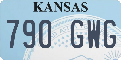 KS license plate 790GWG