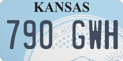KS license plate 790GWH