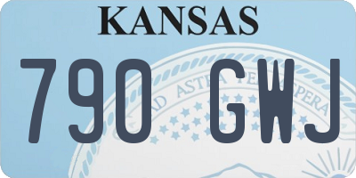 KS license plate 790GWJ