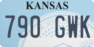 KS license plate 790GWK