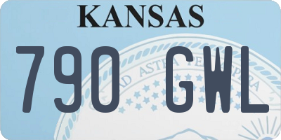 KS license plate 790GWL