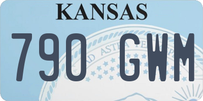 KS license plate 790GWM