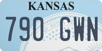 KS license plate 790GWN