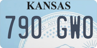 KS license plate 790GWO