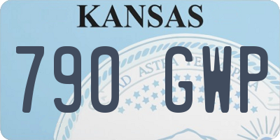 KS license plate 790GWP