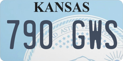 KS license plate 790GWS
