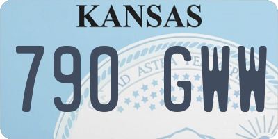 KS license plate 790GWW