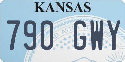 KS license plate 790GWY