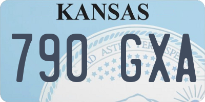 KS license plate 790GXA