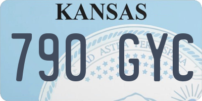 KS license plate 790GYC
