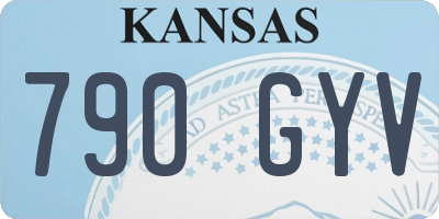 KS license plate 790GYV