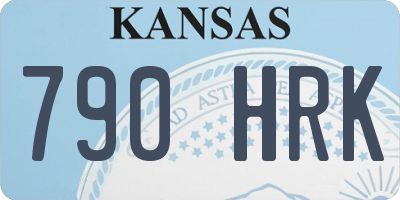 KS license plate 790HRK