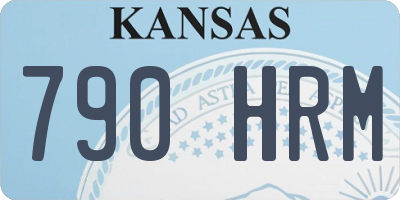 KS license plate 790HRM