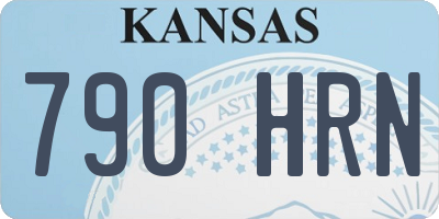 KS license plate 790HRN