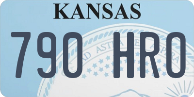 KS license plate 790HRO