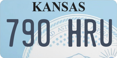 KS license plate 790HRU