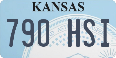KS license plate 790HSI