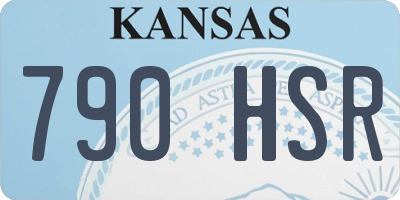 KS license plate 790HSR