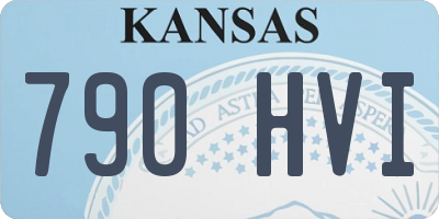 KS license plate 790HVI