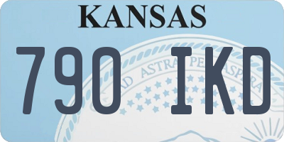 KS license plate 790IKD