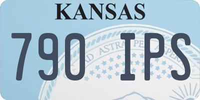 KS license plate 790IPS