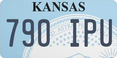 KS license plate 790IPU