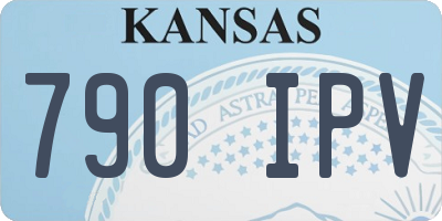 KS license plate 790IPV