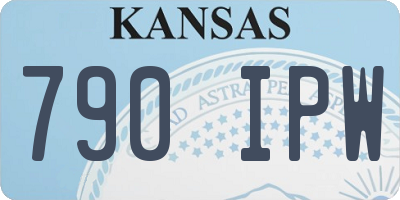 KS license plate 790IPW