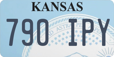 KS license plate 790IPY