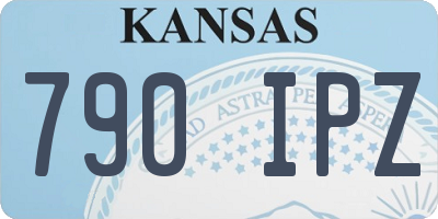KS license plate 790IPZ
