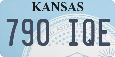 KS license plate 790IQE