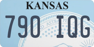 KS license plate 790IQG