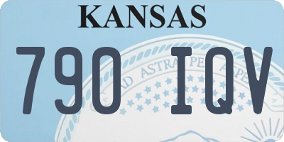 KS license plate 790IQV
