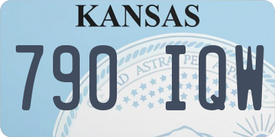 KS license plate 790IQW
