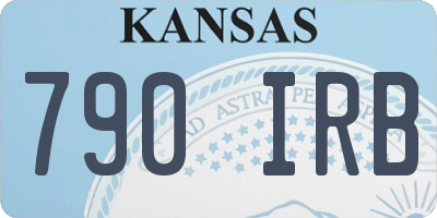 KS license plate 790IRB