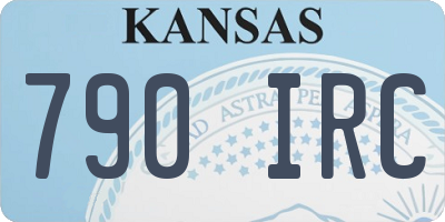 KS license plate 790IRC