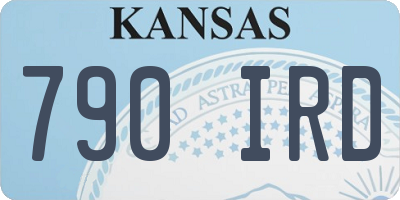 KS license plate 790IRD