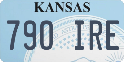 KS license plate 790IRE
