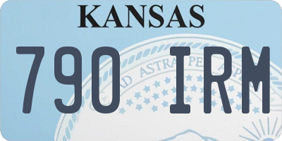 KS license plate 790IRM