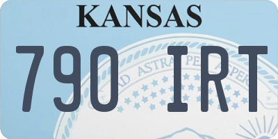 KS license plate 790IRT