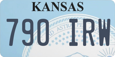 KS license plate 790IRW
