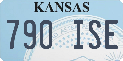 KS license plate 790ISE